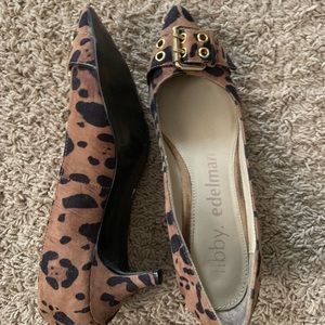 Libby Edelman leopard print heels